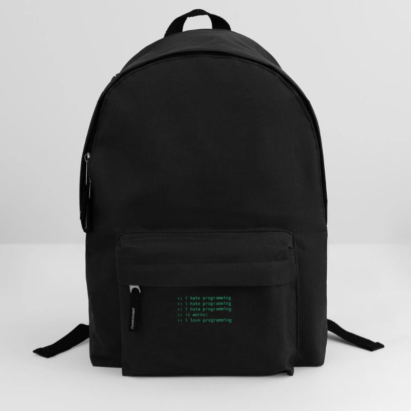 Programmer coden hate nerd geek funny gift Backpack