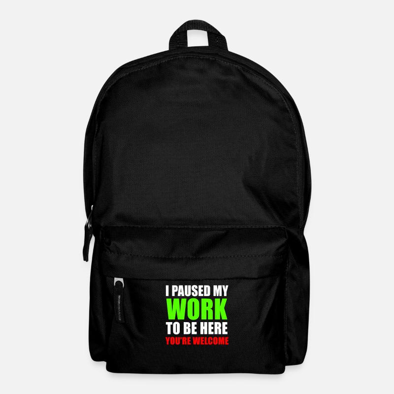Workaholic Arbeiter Lustiger Spruch Geschenk - Rucksack - Schwarz