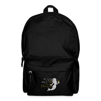 Meerjungfrau Fisch - Rucksack - Schwarz - Vorne