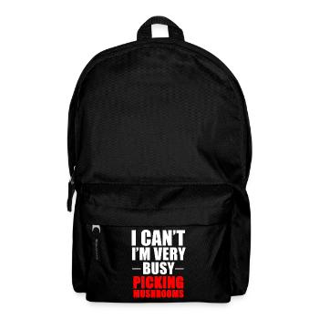 Pilzsammler Pilze sammeln Geschenk - Rucksack - Schwarz - Vorne