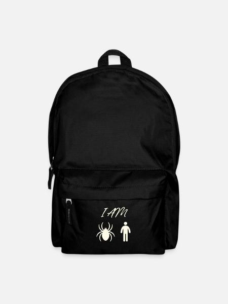 Ich Bin Spinnen Mensch T-Shirt - Rucksack - Schwarz