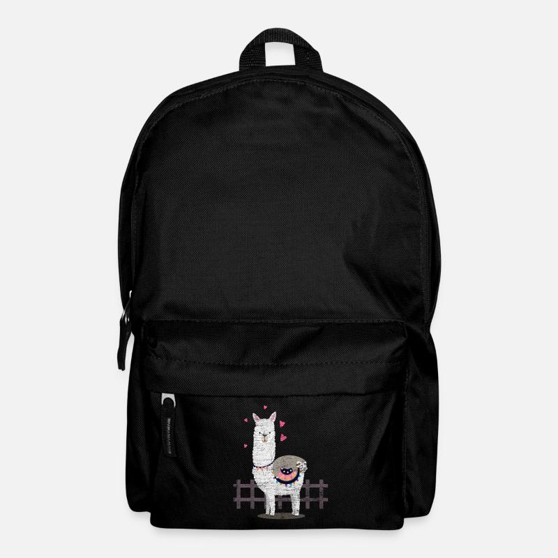 Faultier Lama - Rucksack - Schwarz