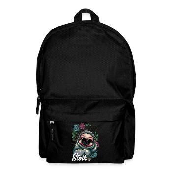 Cool sloth chill sunglasses wildlife gift - Backpack - black - Front