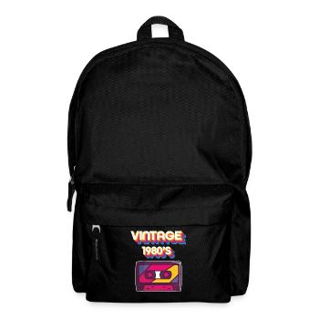 Musik 80er Jahre - Rucksack - Schwarz - Vorne