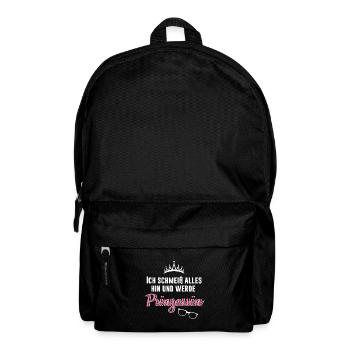 I throw everything away and become a princess - Backpack - black - Front