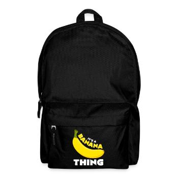 Bananen - Rucksack - Schwarz - Vorne