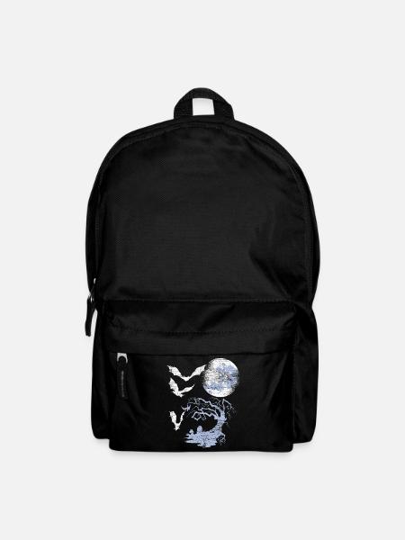 Fledermaus Mond - Rucksack - Schwarz