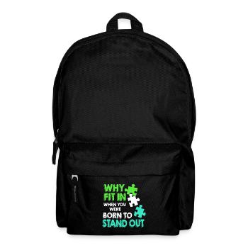 Down Syndrome Chromosome Trisomy 21 Awareness 321 - Backpack - black - Front
