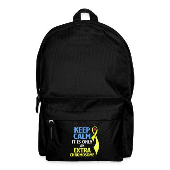 Down Syndrome Chromosome Trisomy 21 Awareness 321 - Backpack - black - Front