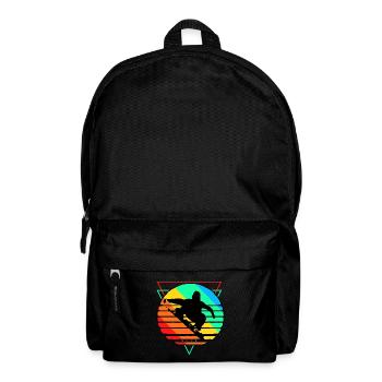 Snowboarding Snowboarder Snowboard Snowboardurlaub - Rucksack - Schwarz - Vorne