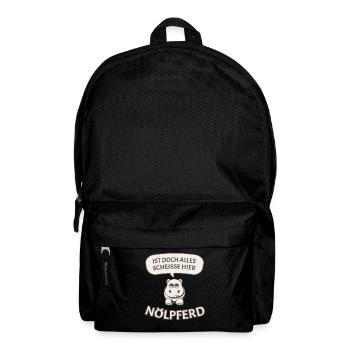 Nölpferd - Rucksack - Schwarz - Vorne