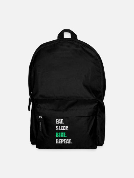 Eat Sleep Bike Repeat - Rucksack - Schwarz