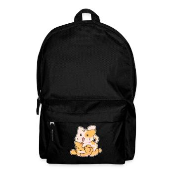 Kawaii Anime Japan Japanische Katze Niedlich - Rucksack - Schwarz - Vorne