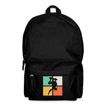 Skateboardfahrer Skateboard Skate - Rucksack - Schwarz - Vorne