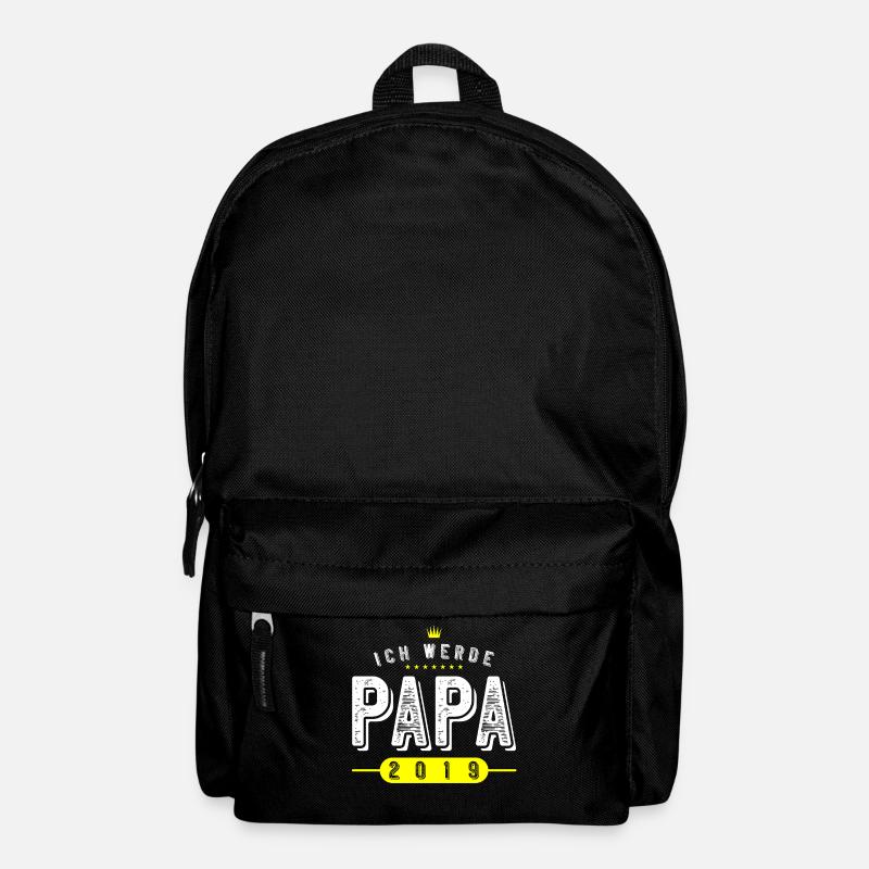papa ich werde 2019 krone - Rucksack - Schwarz