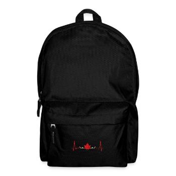 Kanada Herzschlag - Rucksack - Schwarz - Vorne