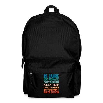 Birthday gift For 15 year olds 15th birthday - Backpack - black - Front