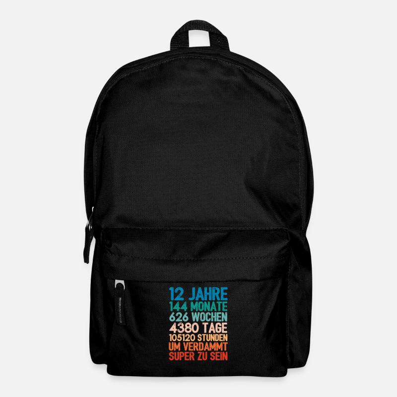 Birthday gift For 12 year olds 12th birthday - Backpack - black
