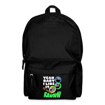 Sushi Go Reis Japan Tokio Miso Nigiri Maki Udon - Rucksack - Schwarz - Vorne