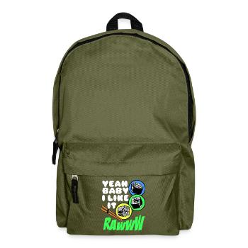 Sushi Go Rice Japan Tokyo Miso Nigiri Maki Udon - Backpack - olive green - Front