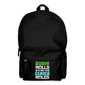 Sushi Go Rice Japan Tokyo Miso Nigiri Maki Udon - Backpack - black - Front