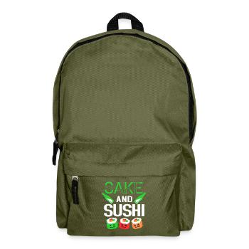 Sushi Go Rice Japan Tokyo Miso Nigiri Maki Udon - Backpack - olive green - Front