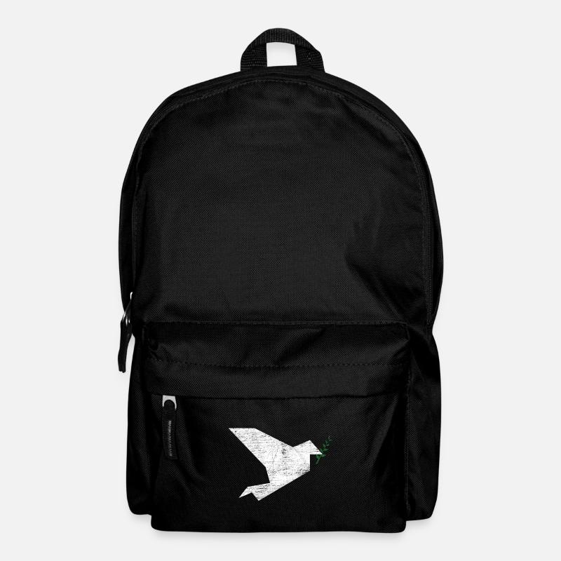 Taube Origami - Rucksack - Schwarz