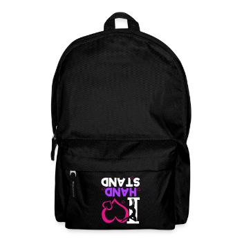 Gymnastics Handstand Gymnastics Artistic Gymnastics Gift - Backpack - black - Front
