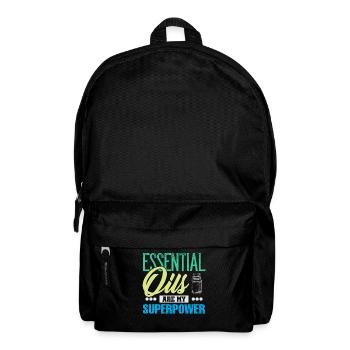 Les huiles essentielles sont ma superpuissance - Sac à dos - noir - Devant