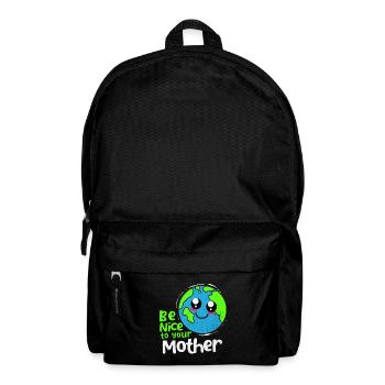 Tag der Erde - Rucksack - Schwarz - Vorne