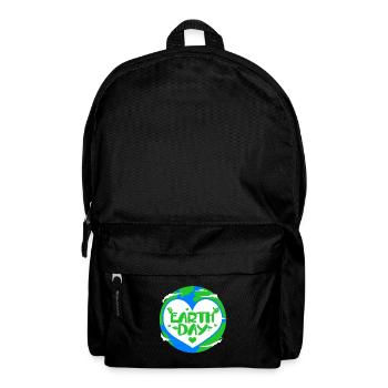 Climate Change Earth Day Environmental Protection Eco Organic Earth - Backpack - black - Front