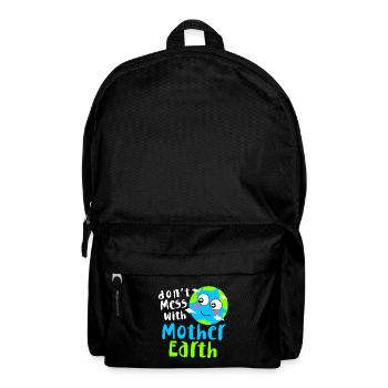Climate Change Earth Day Environmental Protection Eco Organic Earth - Backpack - black - Front