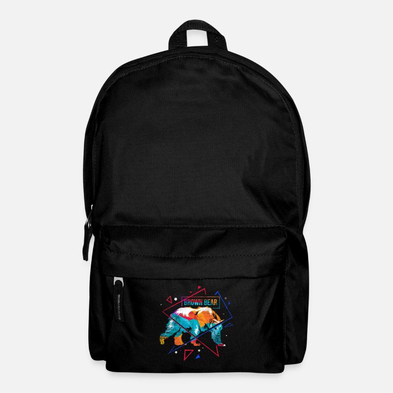 Bräunbären Polygon - Rucksack - Schwarz