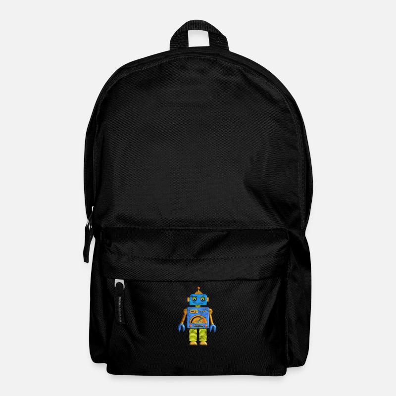 Hey Robot Roboter Vintage - Rucksack - Schwarz