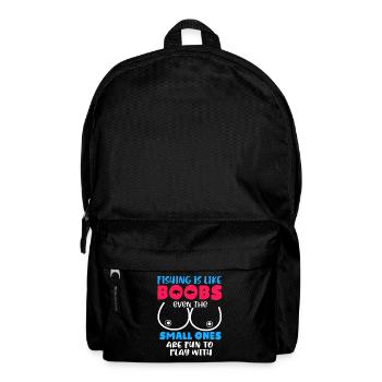 Angler Fishing Hook Fisherman Rod Petri Heil Trout - Backpack - black - Front