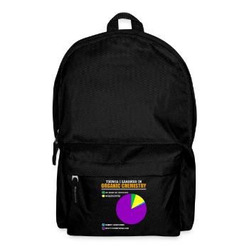 Lustiges organische Chemie Wortspiel für Chemiker - Rucksack - Schwarz - Vorne