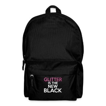 Glitzer ist das neue Schwarz - Rucksack - Schwarz - Vorne