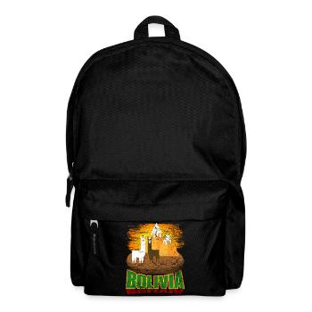 Bolivie Amérique du Sud Lamas Alpacas Pays Cadeau - Sac à dos - noir - Devant