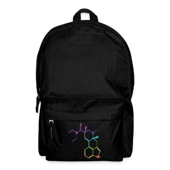 T-shirt à formule structurelle LSD acide hallucinogène psy - Sac à dos - noir - Devant