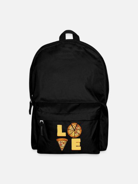 Pizza Love - Rucksack - Schwarz