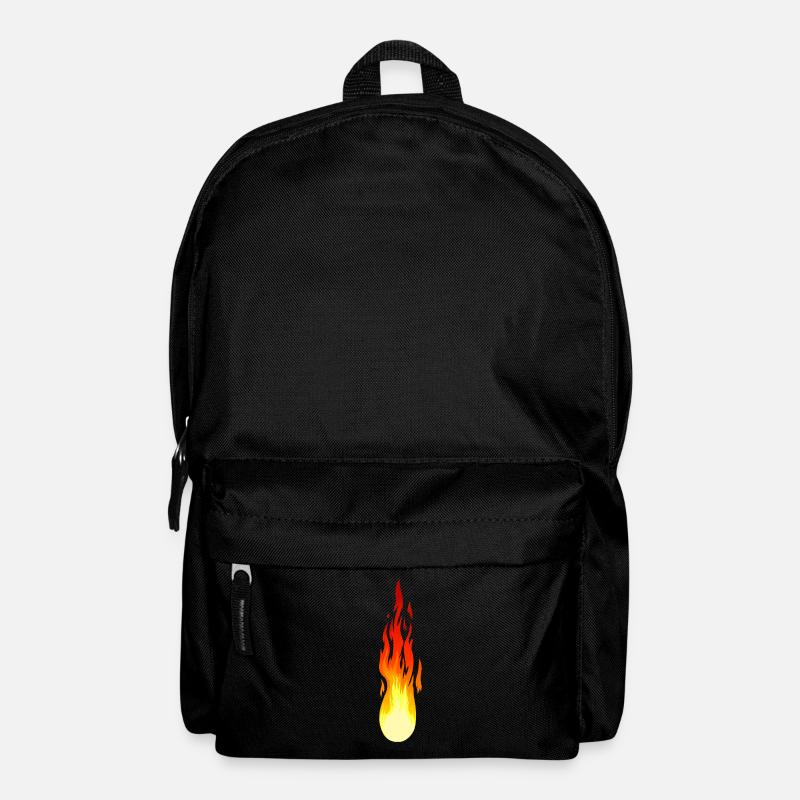 Flamme Feu Comète Inferno Feu Chaleur Ardente - Sac à dos - noir