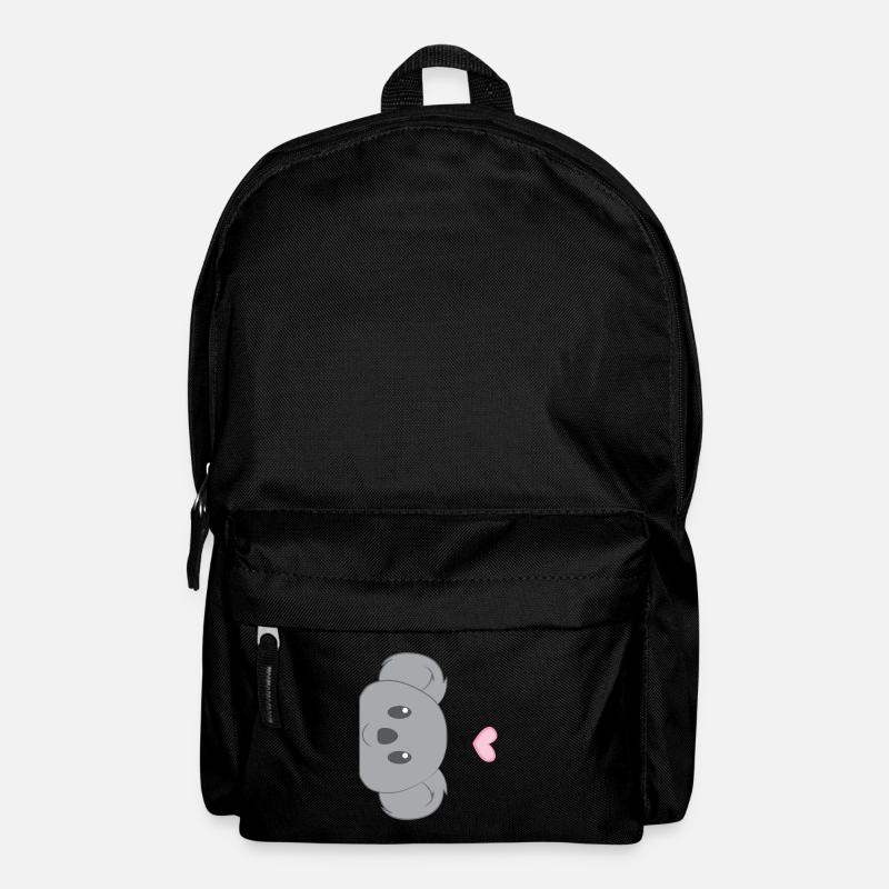 Koala - Koalas - Koalafan - Koala Bébé - Coeur - Sac à dos - noir