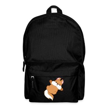 Eichhörnchen - Hörnchen - Geschenk - Niedlich - Rucksack - Schwarz - Vorne