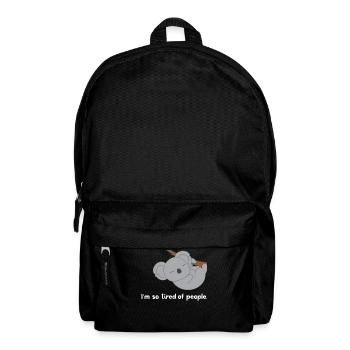 Koala - Koalas - Koalafan - Introvert - Geschenk - Rucksack - Schwarz - Vorne
