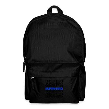 Superhero Superheld - Rucksack - Schwarz - Vorne
