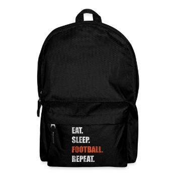 Manger sleep football Répéter - Sac à dos - noir - Devant