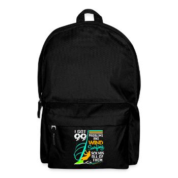 Windsurf Windsurfen Windsurfing Wassersport Surf - Rucksack - Schwarz - Vorne