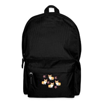 Corgi - T-shirt Corgi - Famille - Équipe - Cadeau - Sac à dos - noir - Devant