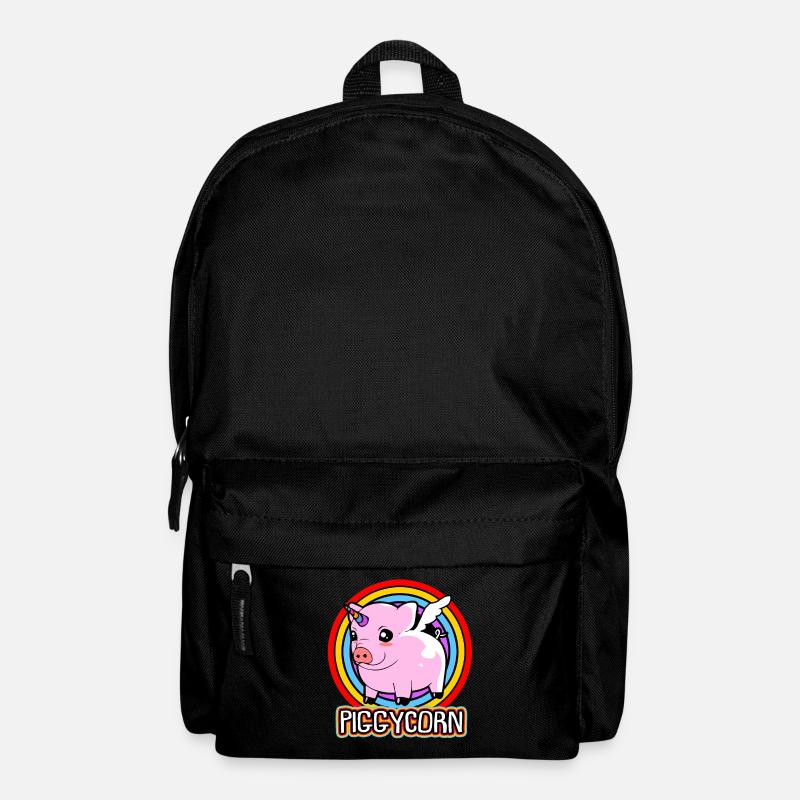 Schwein Sau Schweinchen Minischwein Ferkel Eber - Rucksack - Schwarz