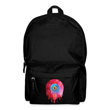 Schmelzende Vinylplatte T-Shirt Oldschool Musik Gr - Rucksack - Schwarz - Vorne